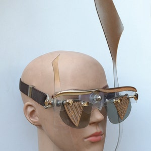30 % Rabatt auf Hi-Tek Alexander handgemachte futuristische moderne Cosplay Cyberwave Gotik sic Fi Künstler Stil Kostüm Künstler ungewöhnliche Party Brille Maske