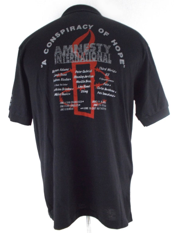 1986 Amnesty International Conspiracy Of Hope Vintage Concert Etsy