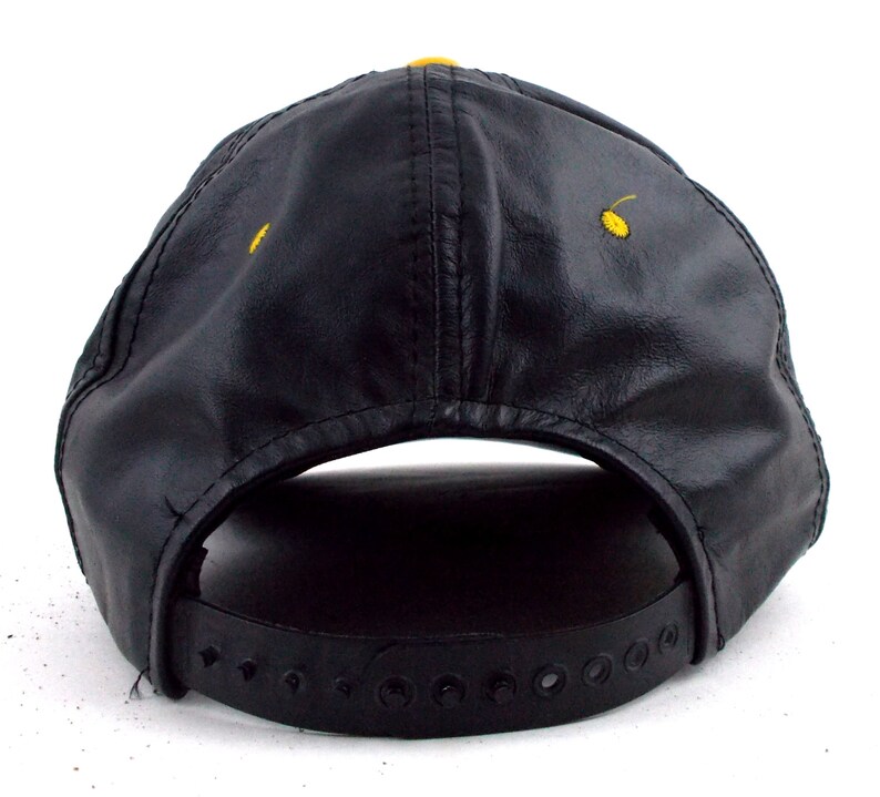 90s NFL Pittsburgh Steelers USA Leather Vintage Snapback 