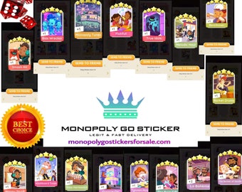 Monopoly Go 5 Star Stickers ( READ DESCRIPTION PLEASE )