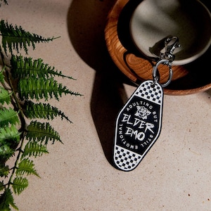 Elder Emo Acrylic Retro Keychain
