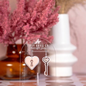 Key to My Heart Acrylic Earrings