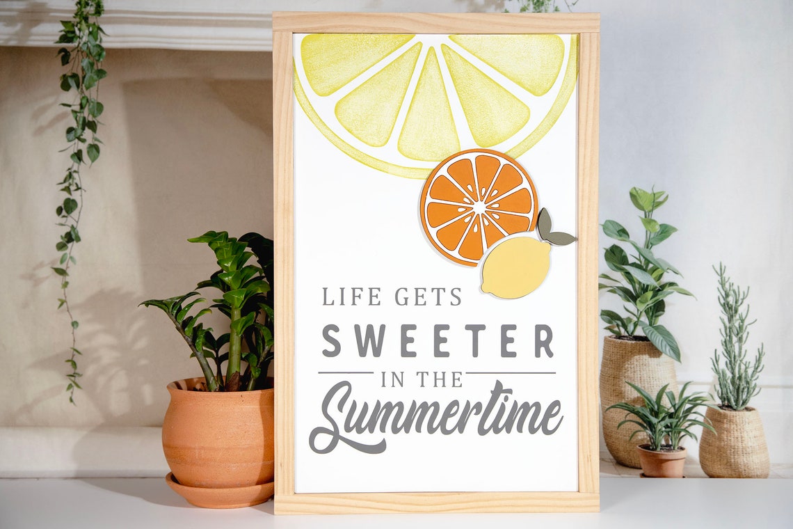 Summer Wood Sign | Life Gets Sweeter Wood Sign | Summertime | Seasonal ...