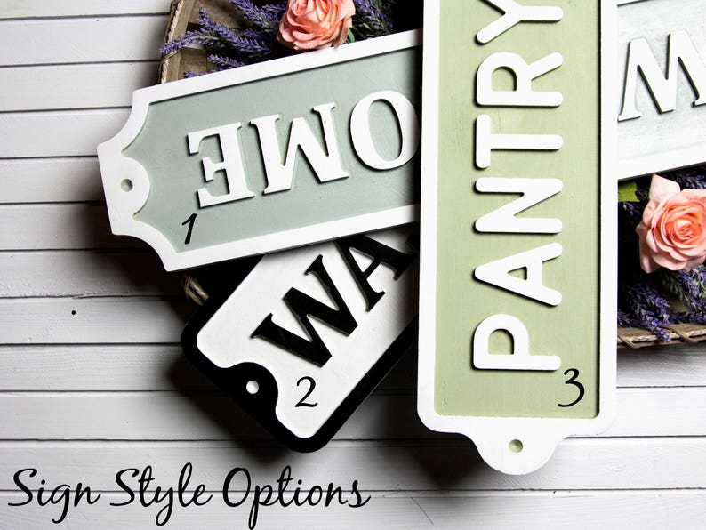 Kitchen Decor Custom 24x6 Dry Goods Wood Sign Engraved Sign 3D Sign Pantry CNC