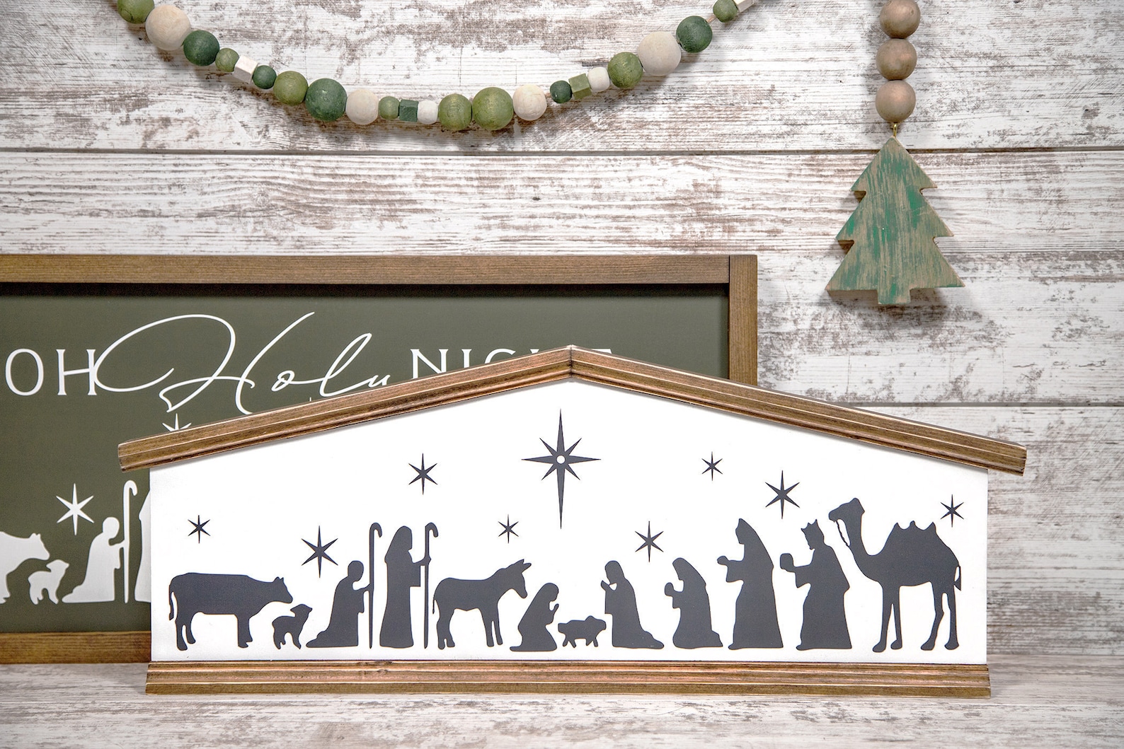 Nativity Wood Sign O Holy Night Christmas Holiday Decor - Etsy