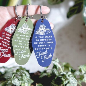 Better Be Food Truck Acrylic Retro Keychain | Funny Keychain | Gift For Food Lover | Taco Truck | Handmade