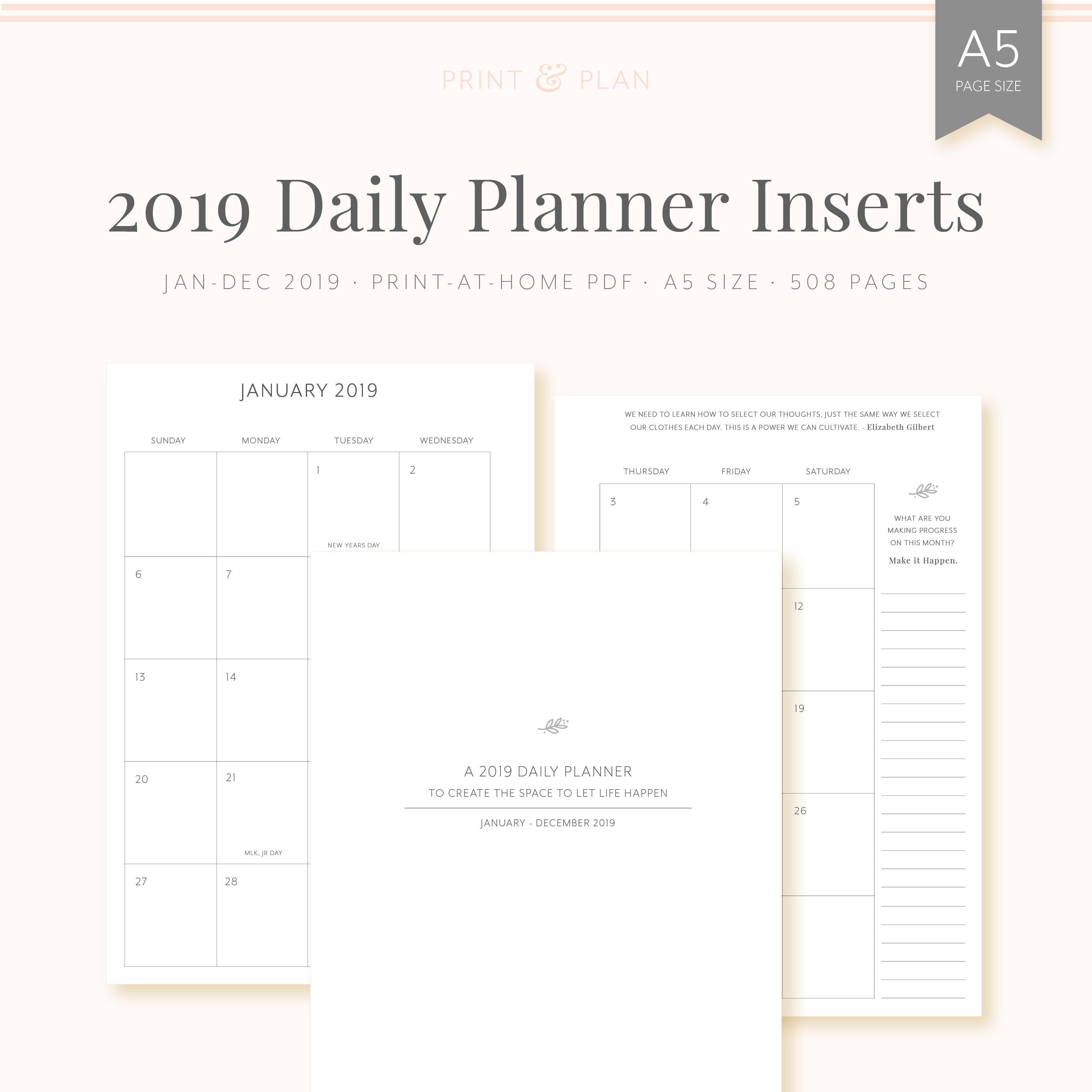A5 Daily Planning Page