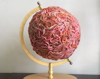 It Moves - Worm Globe Sculpture - Beautiful Housewarming Gifts for Rich People With Impeccable Taste