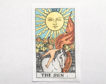 CLOSEOUT: The Sun - El Sol - Le Soleil - Rider-Waite Tarot Card Sew On Patch