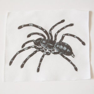 CLOSEOUT: Tarantula Black and White Sew On Patch