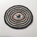 Hypno - Blue Eye on Black and White - Hand Embroidered 2.5' Patch 