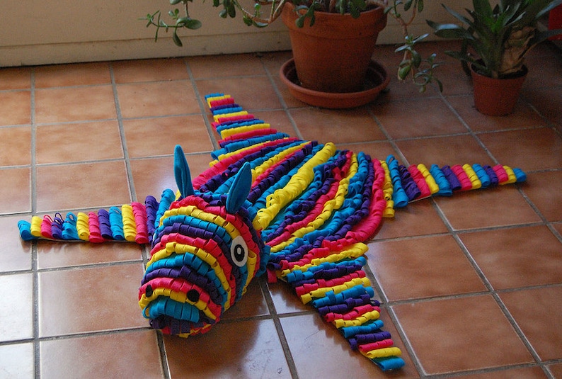 Faux Taxidermy Felt Piñata Skin Rug image 2