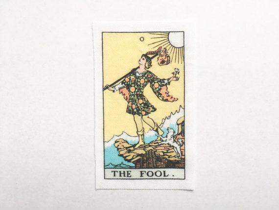 The Fool El Loco Le Mat Rider Waite Tarot Card Sew On Etsy