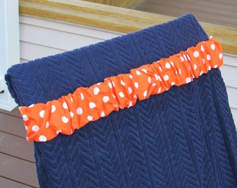 Brt orange cinch with white polka dots. Cruise. Resort. Girls getaway. Teenager cinch. Family vacation. Winter vacation.Trendy.Spring break