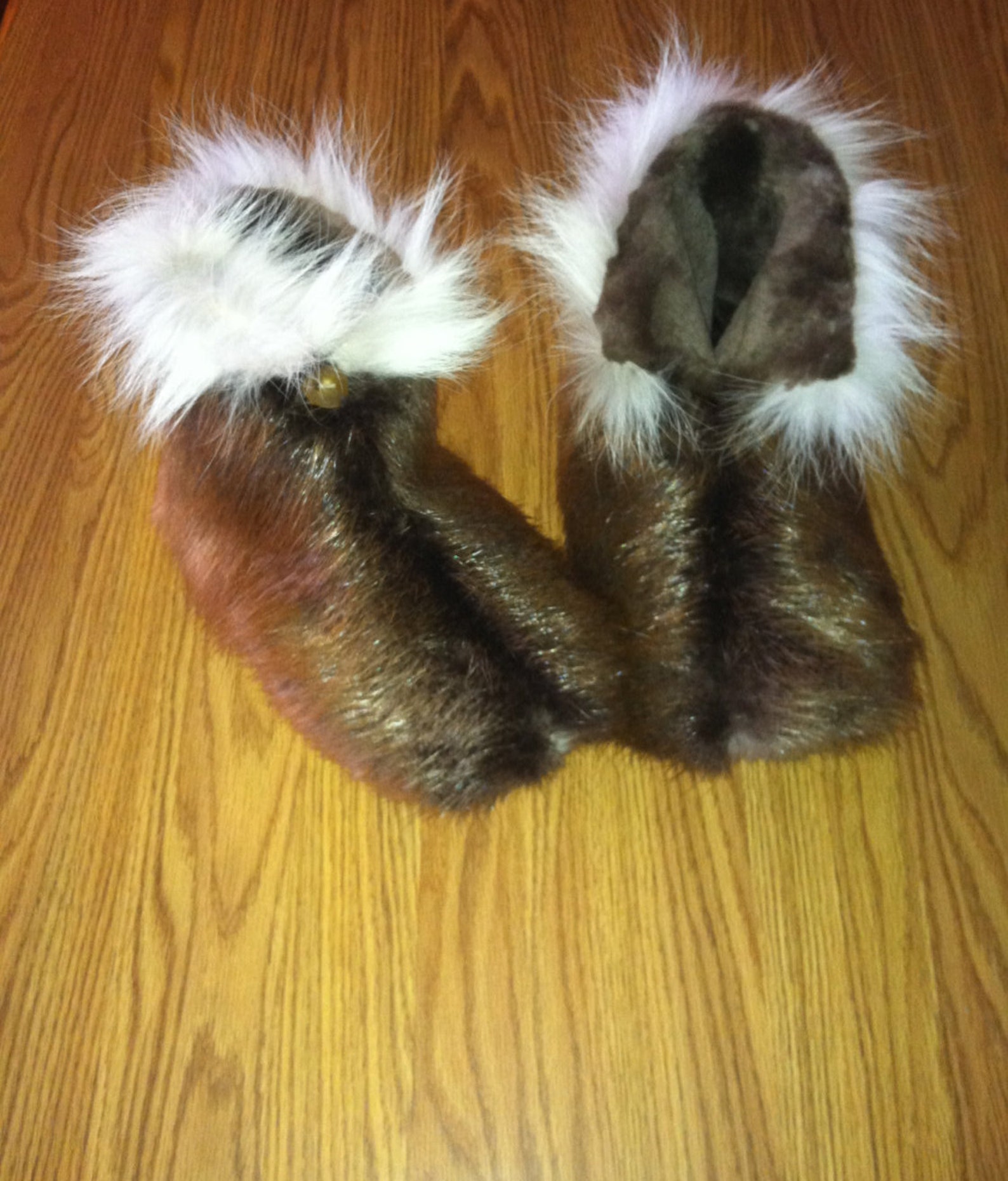 Beaver slippers with plucked and sheared beaver lining | Etsy