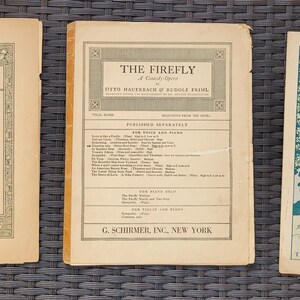 Sheet Music, Lot of 13 Vintage Items from G. Schirmer, New York, Early 1900&#39;s to 1930&#39;s