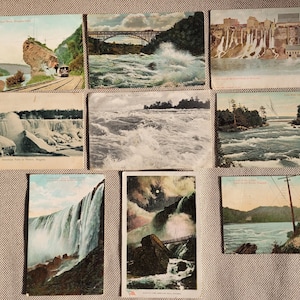 Niagara Falls Vintage Picture Postcards CA 1900-10 Lot of 9