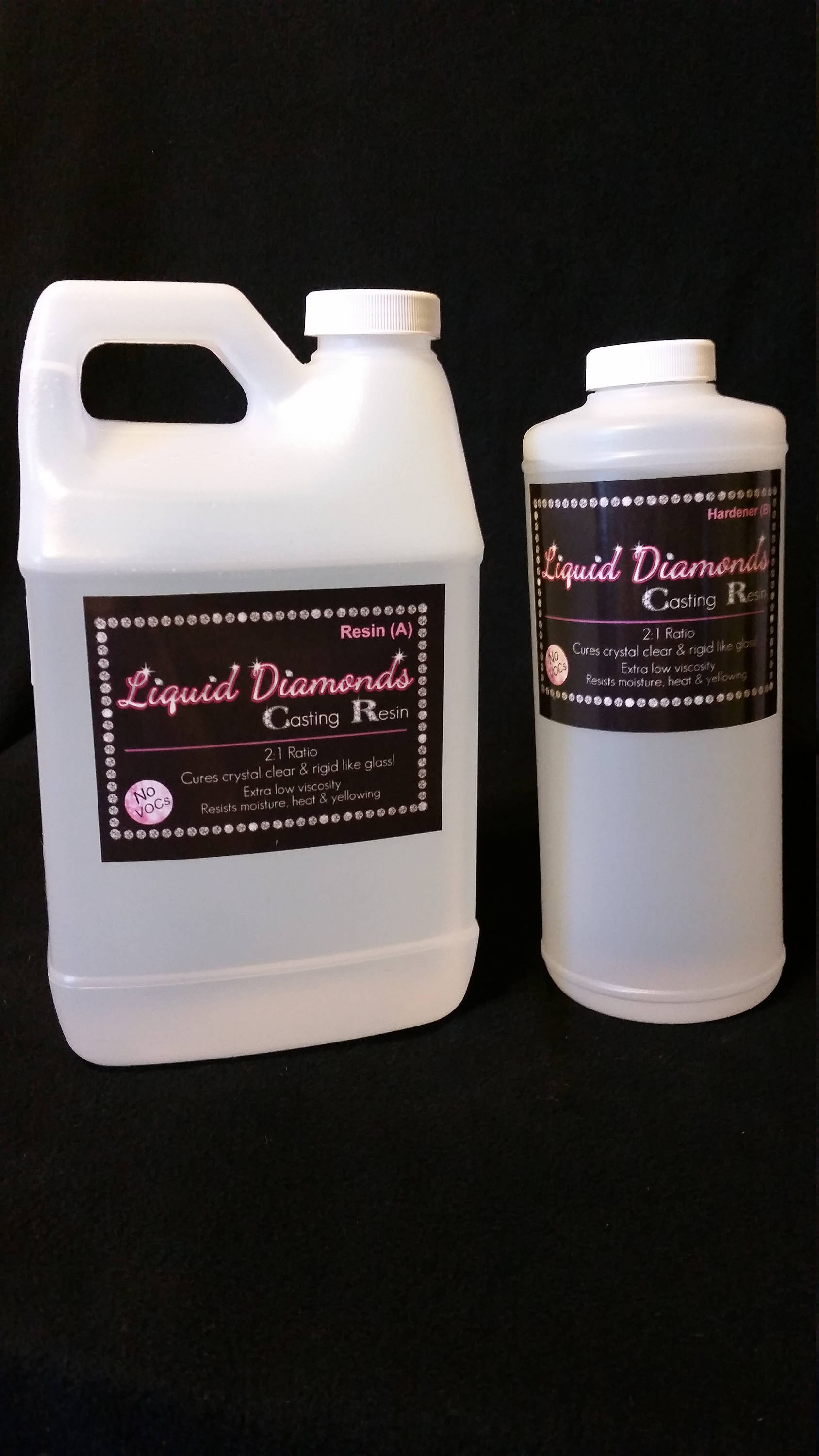 Liquid Diamonds epoxy resin 96 oz. FREE domestic shipping Etsy