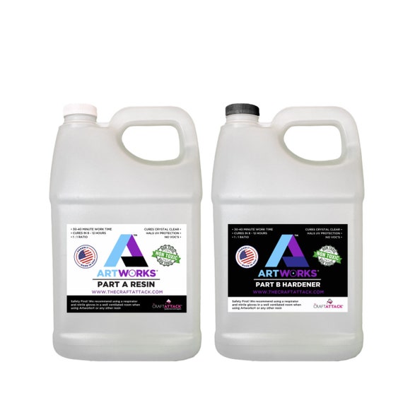 Clear Epoxy Resin for Decorative Casting and Crafting - Liquid Diamonds Casting Epoxy Resin The 1.5 Gallon Kit