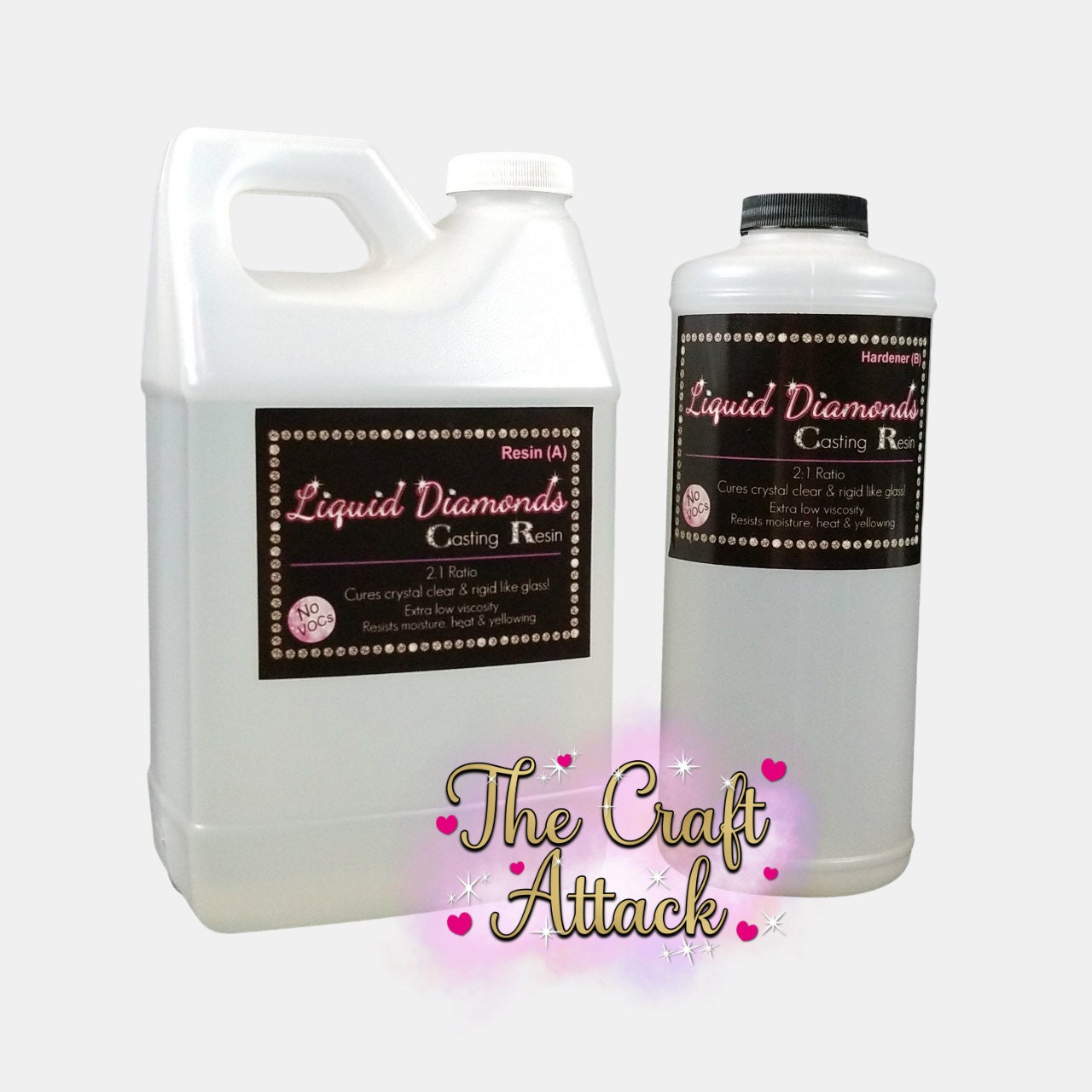 Liquid Diamonds epoxy resin 96 oz. - FREE domestic shipping!
