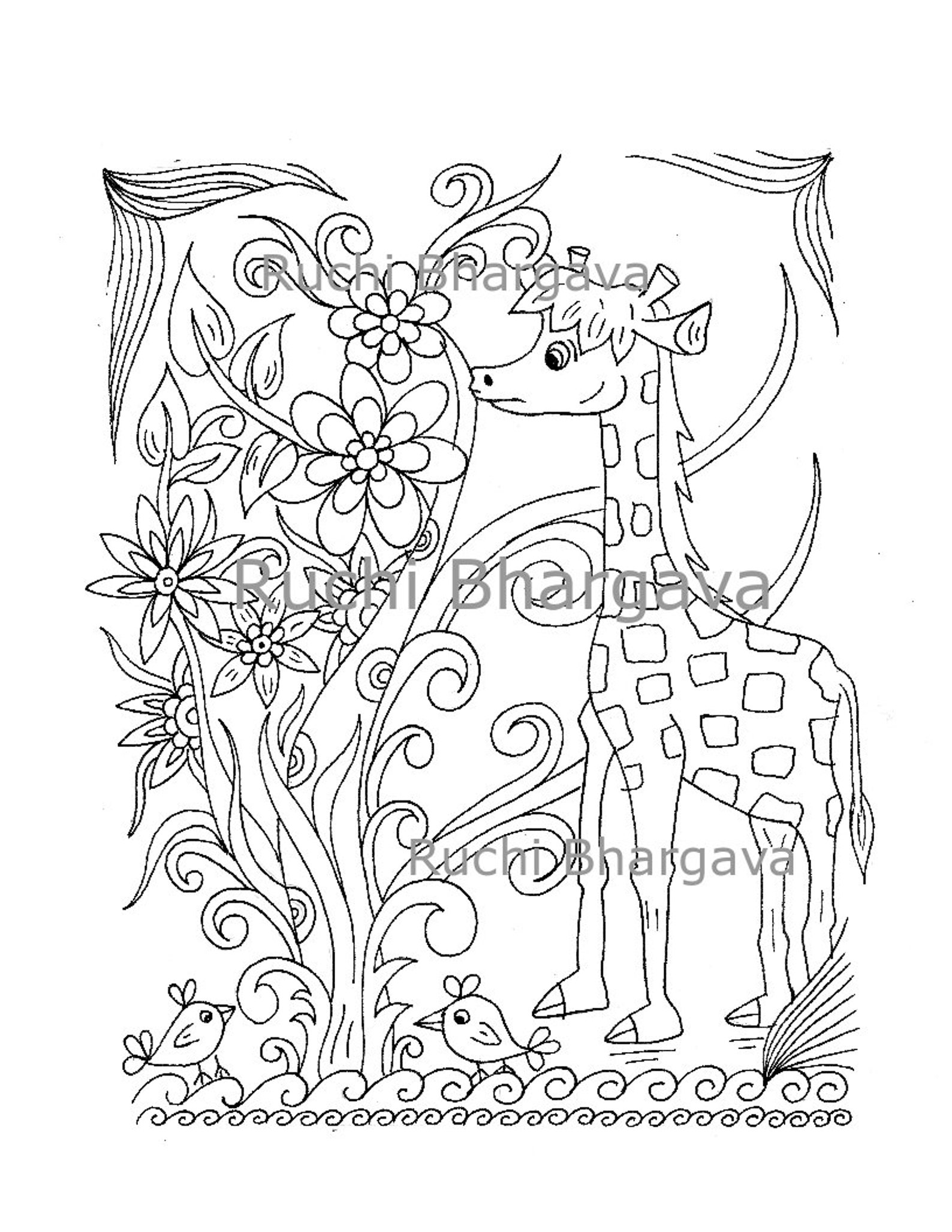 Adorable Animal Kingdom Coloring Book pdf Format Etsy