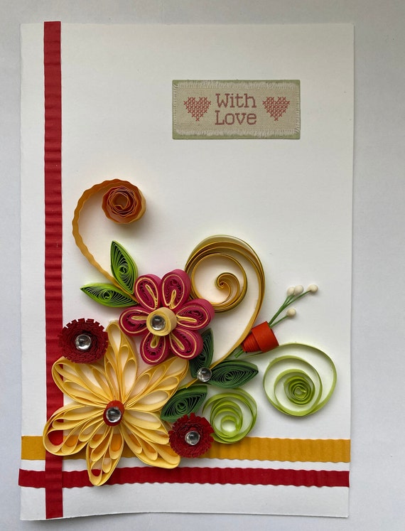 Craft Paper Quilling Greeting Cards, Handmade Greeting Quilling Card, Size:  A1,A2 at Rs 150/piece in Ahmedabad