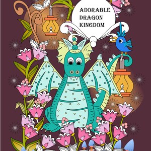 Adorable Dragon Kingdom- Coloring Book - pdf format