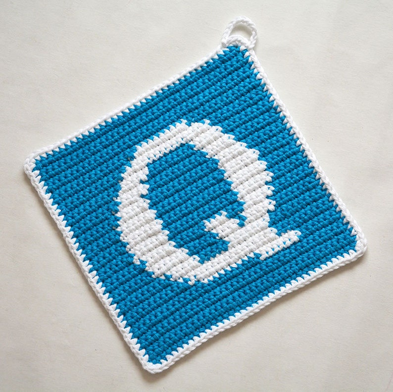 Letter q Potholder Crochet Pattern for Beginners Etsy Denmark