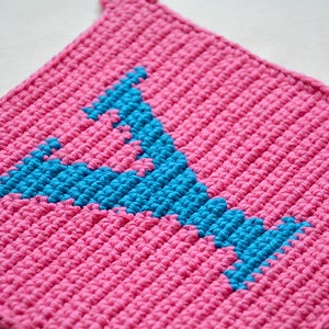 Letter &quot;Y&quot; Potholder Crochet Pattern - for beginners