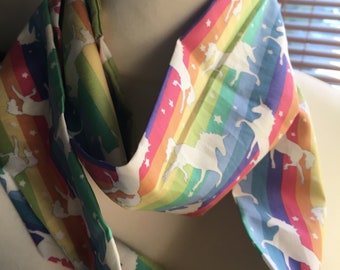 Unicorn, Unicorn  Ladies   Infinity Scarf  , scarf  ,Ambers Country Crafts,