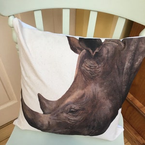 Rhino  Cushion Cover only . Rhinos
