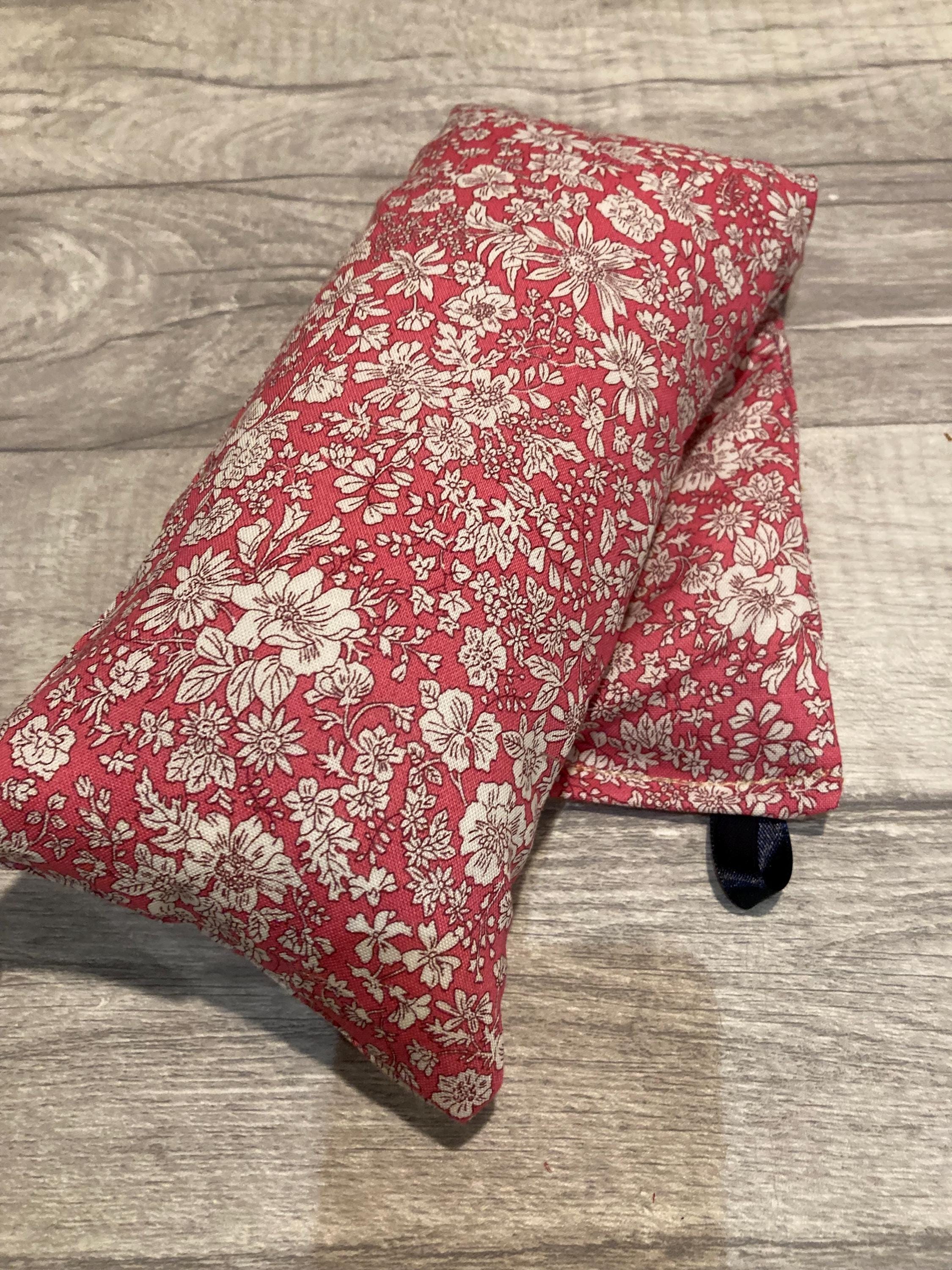 Liberty Print Wheat Bag: Pink Floral Cotton Heat Pack (45cm x 13cm)