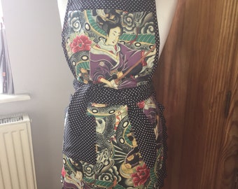 Retro Ladies Apron. Gothic Apron