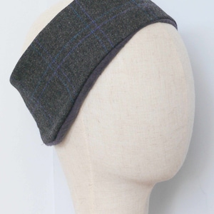 Handmade Lovat Tweed Headband: Wool Head Warmer