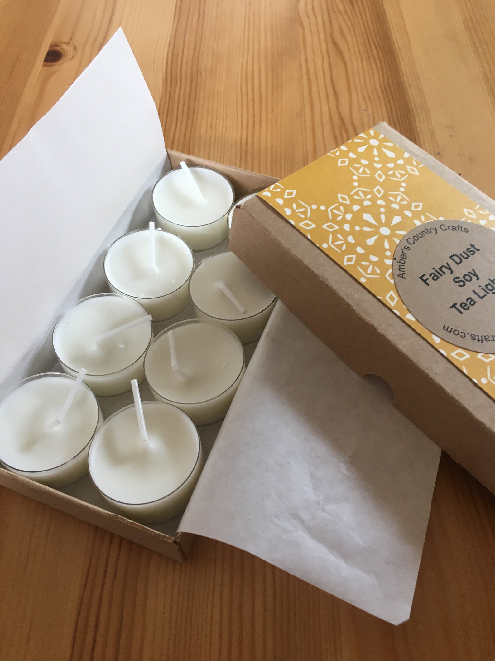 Fairy Dust Soy Tea Lights Soy Tea Lights Ambers Country Etsy Ireland