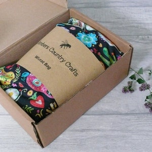 Microwaveable Wheat bag , Wheat Bag Day Of the Dead Fabric. Hot Wheat  Pack, Lavender Heat Pack, Get well soon Gift