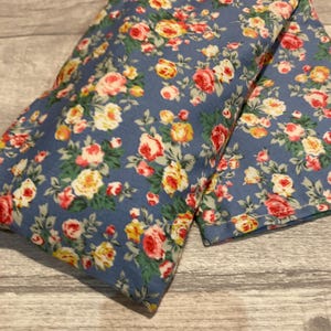 Wheat Bags, Microwaveable Wheat bag , Wheat Bag Blue Flower Theme fabric. Hot Wheat  Pack, Lavender Heat Pack, Get well soon Gift