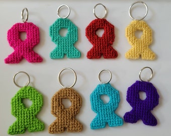 Awareness Ribbon Keychain **DISCONTINUED SALE**