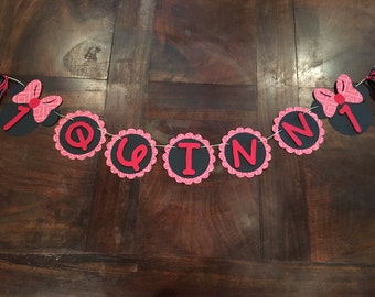 Minnie mouse banner | Etsy