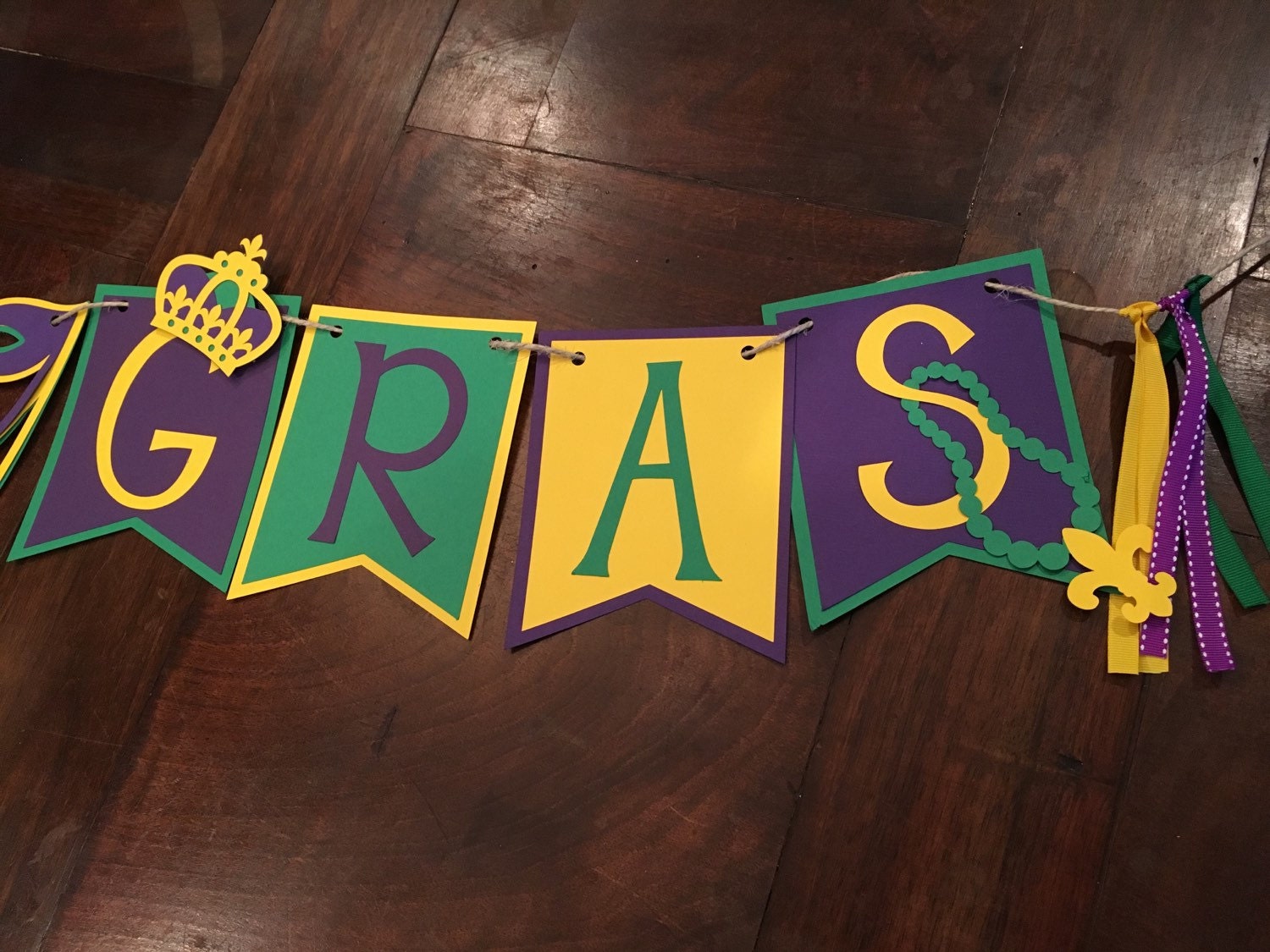 Mardi Gras Banner New Orleans Mardi Gras Party Banner Etsy