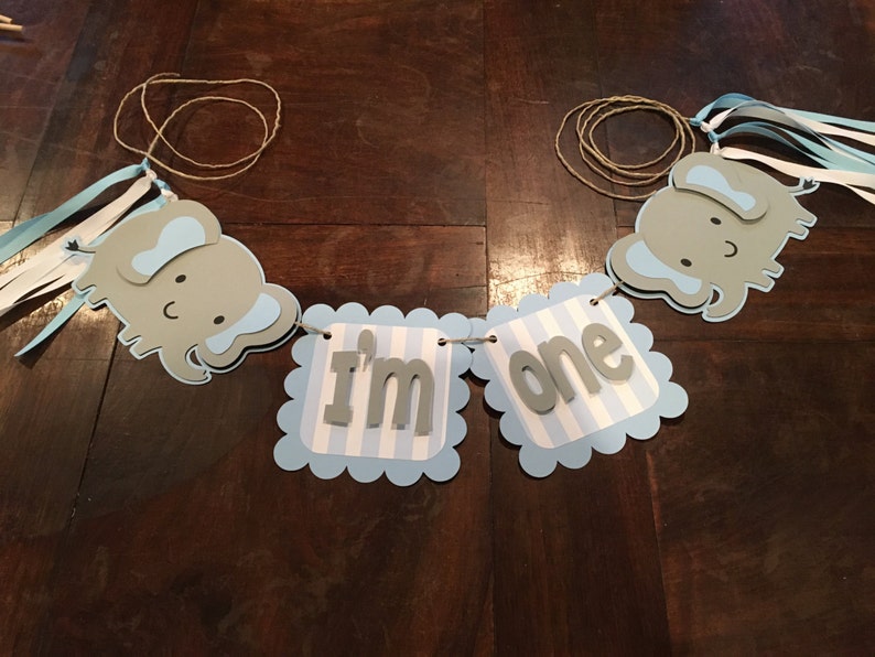 Elephant Themed Banner Etsy