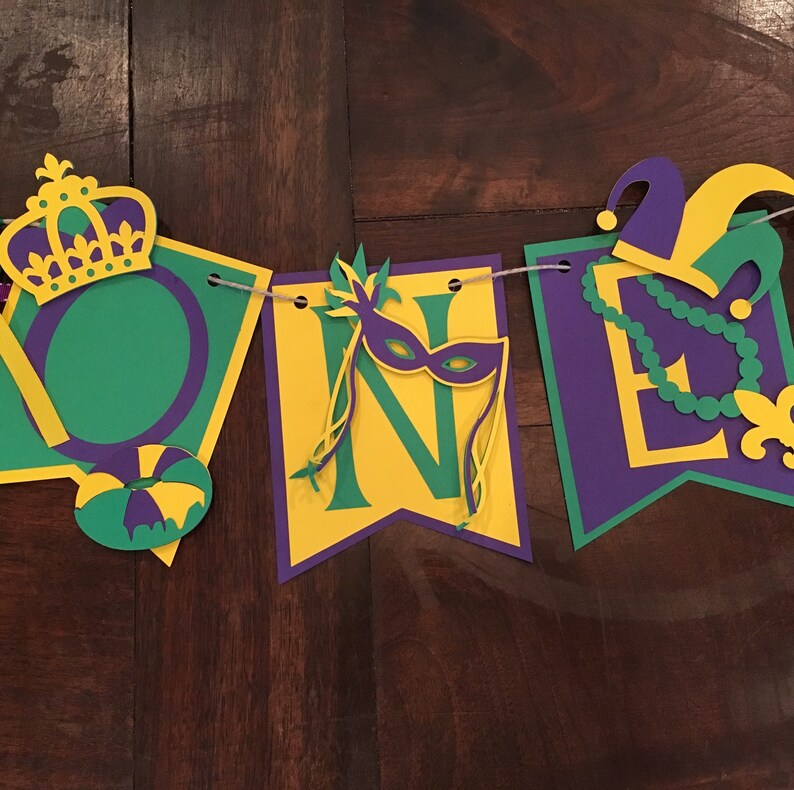 Mardi Gras Banner New Orleans Mardi Gras Party Banner Etsy