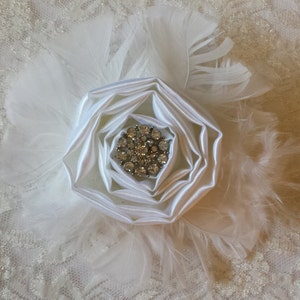 Bridal Ivory and white Feather hair accessory collection