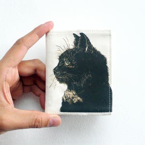 Cartera Gato Negro. Billetera. Monedero. Tarjetero. Amantes de los gatos