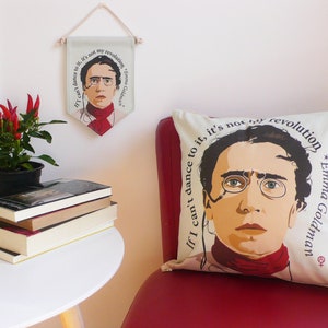 Emma Goldman Flag Banner. Feminist gift. Feminist quotes. Anarchist gift. Fabric sign. Pennant Flag. image 4