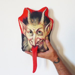 Decorative pillow. Krampus. Devil lover gift. Krampusnacht. Baphomet