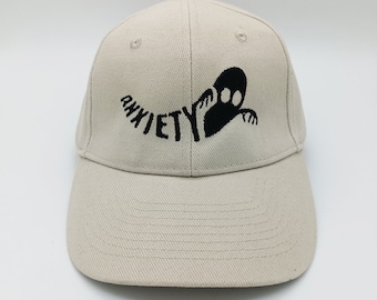 Anxiety Cap / Hats / Caps / Fun Caps / Cream color
