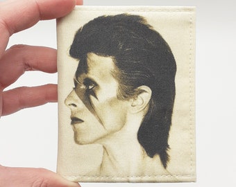 Small Billfold Wallet. David Bowie Wallet. Unisex Wallet. Cardholer.