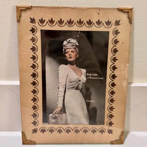 1940 Wood Frame Vintage Poster カサブランカ 1940s Picture Frames - Etsy
