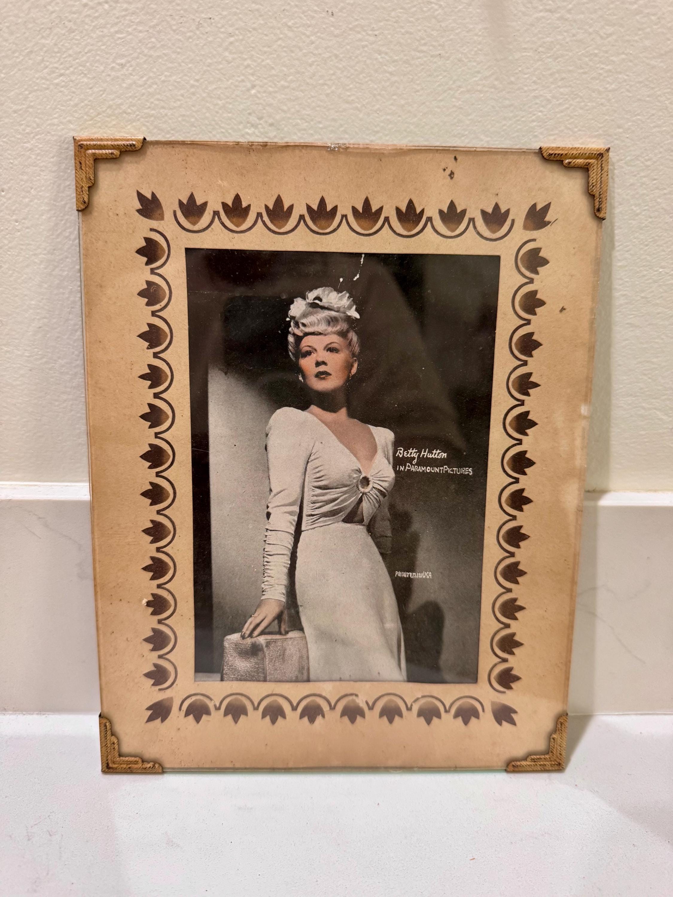 Vintage 1940s Glass Picture Frames - Etsy